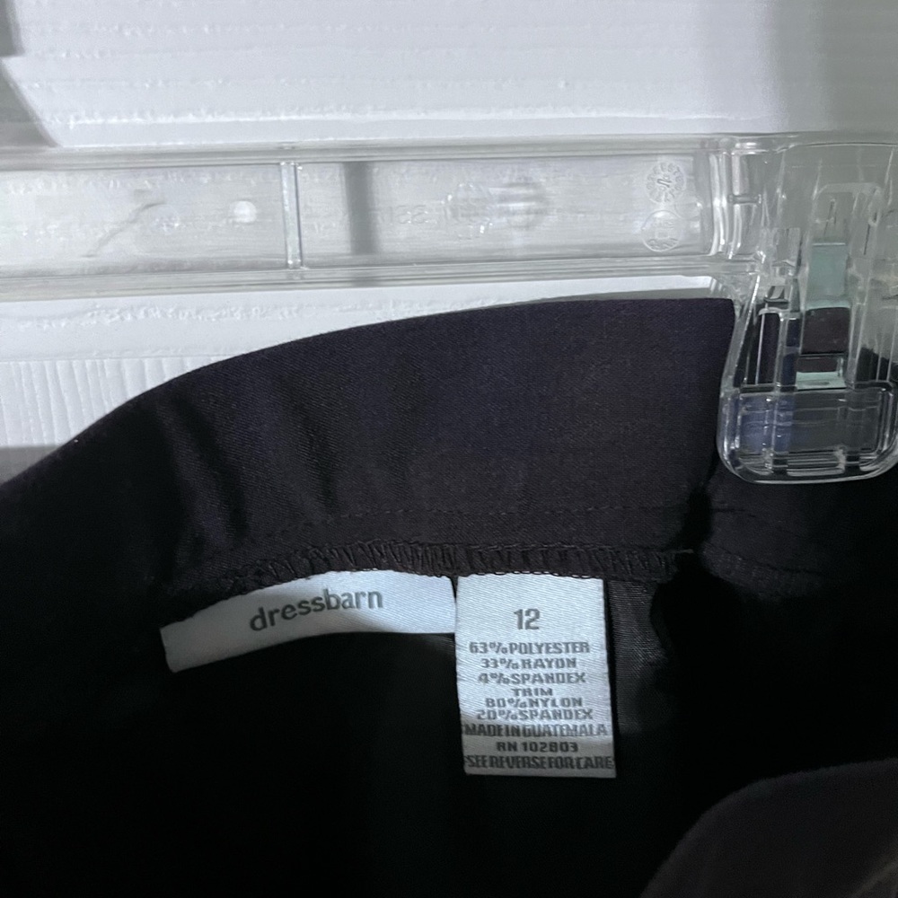 Dressbarn Black unlined Skirt